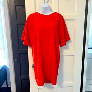 Coral red Zara Shift Dress Size 6, M
